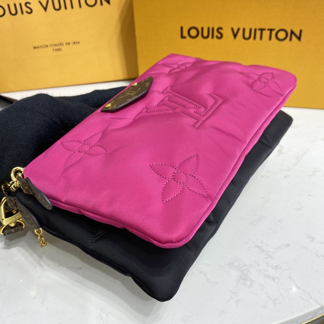 #m58980 l**is V*t*n maxi multi pochette accessoires bag-fuchsia