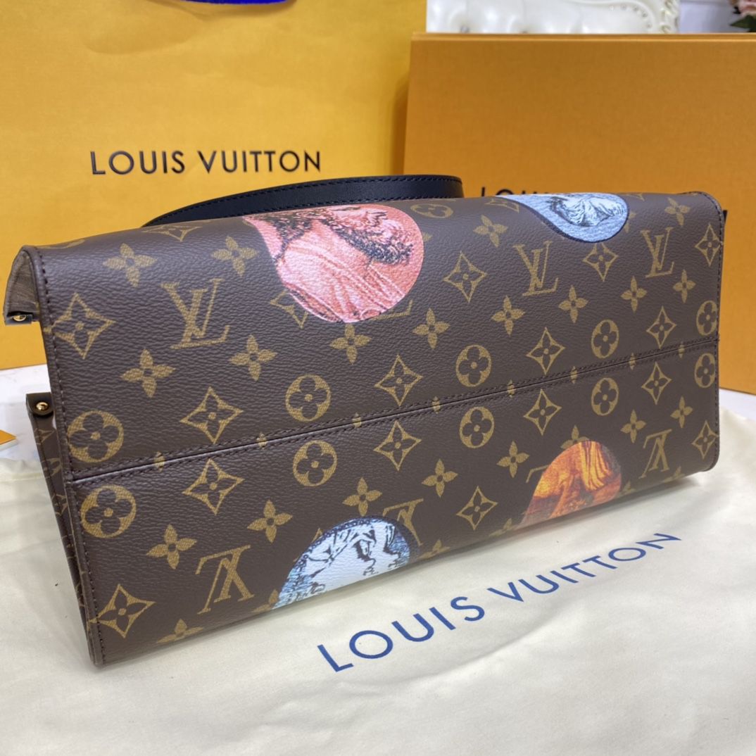 #m59245 l**is V*t*n fall-winter 2021 monogram cameo onthego mm tote bag