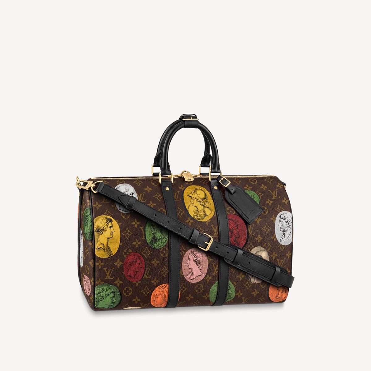 #m59261 l**is V*t*n lvxfornasetti monogram cameo keepall bandoulière 45