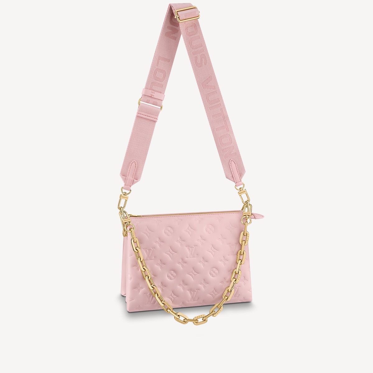 #m59276 l**is V*t*n monogram embossed puffy coussin pm handbag