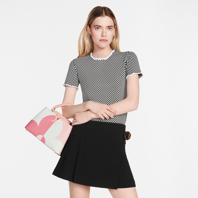 #m59532 l**is V*t*n monogram flower capucines bb handbag