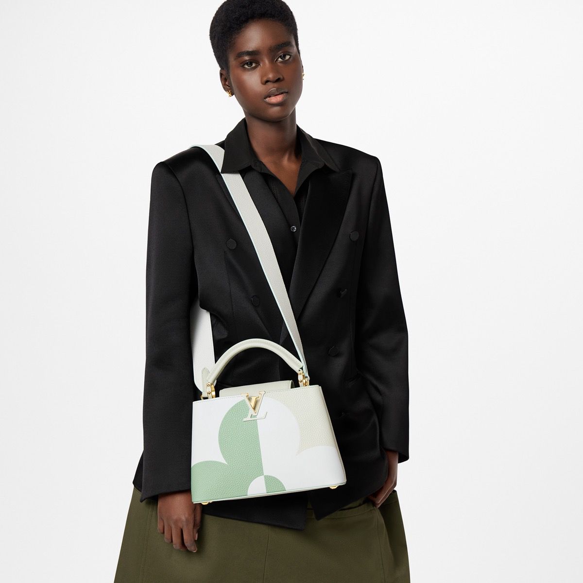 #m59711 l**is V*t*n monogram flower capucines bb handbag