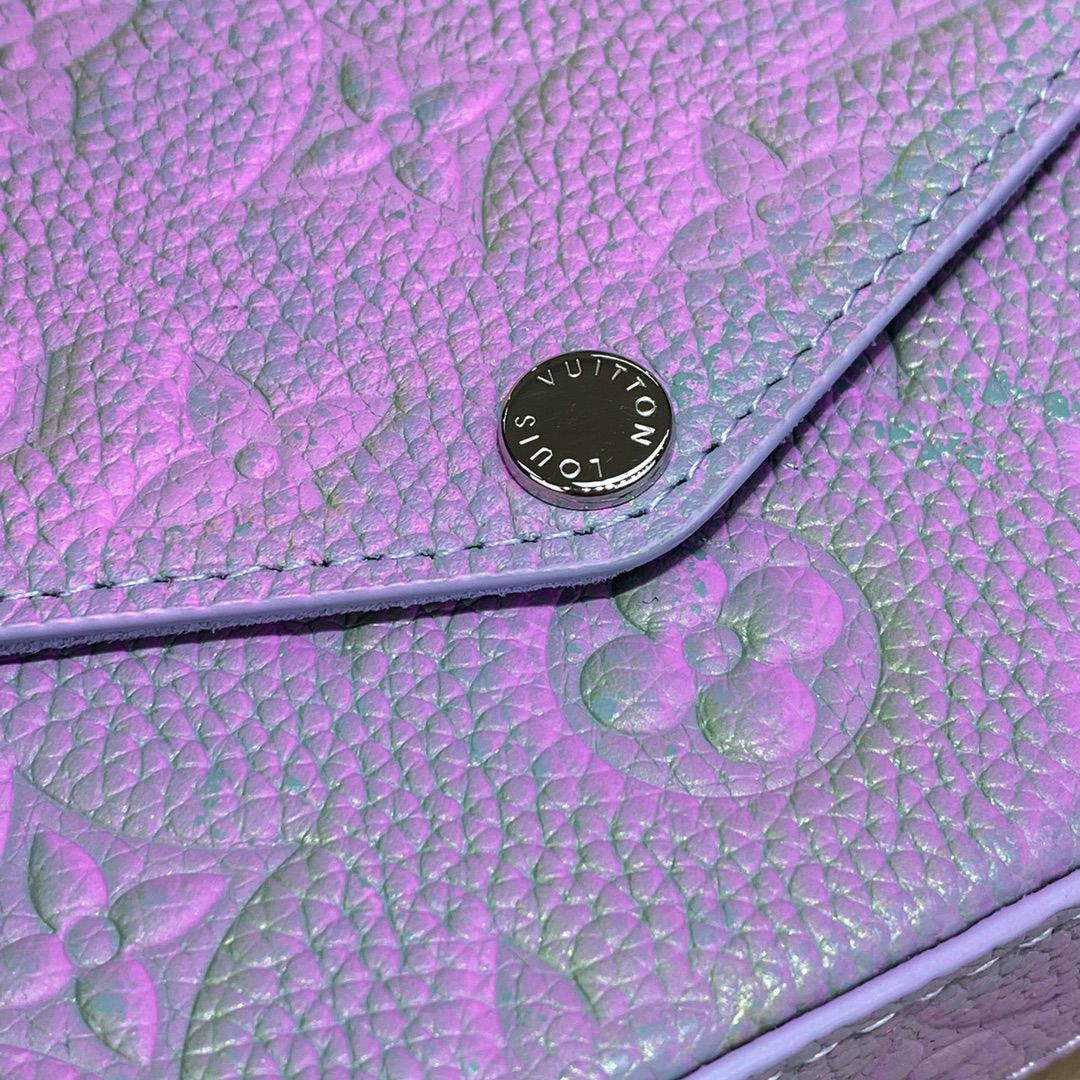 #m64064 l**is V*t*n monogram empreinte félicie pochette-blue