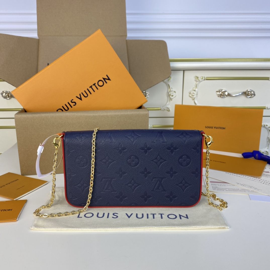 #m64099 l**is V*t*n 2020 félicie pochette-marine rouge
