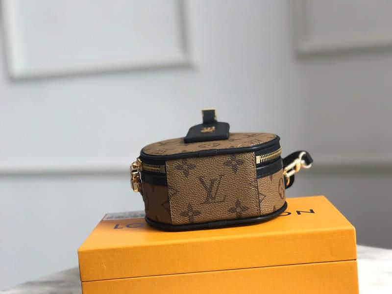 #m68276 l**is V*t*n monogram reverse mini boîte chapeau