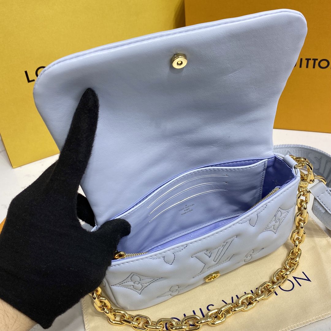 #m81399 l**is V*t*n bubblegram wallet on strap wallet