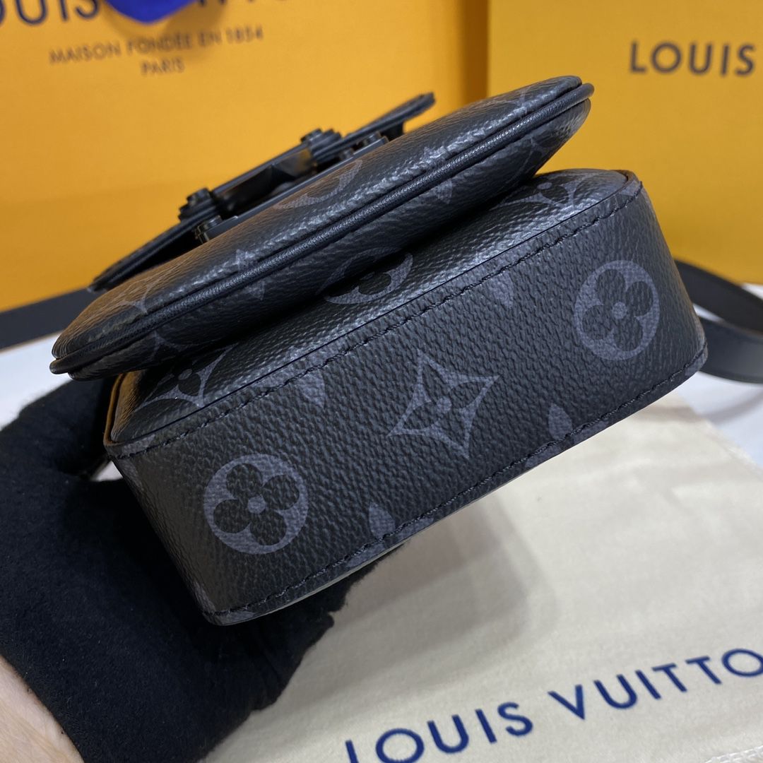 #m81522 l**is V*t*n monogram macassar s-lock vertical wearable wallet-black