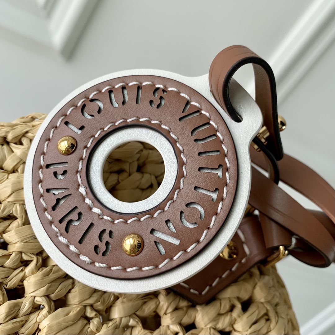 #m83525 l**is V*t*n natural raffia nano speedy bag