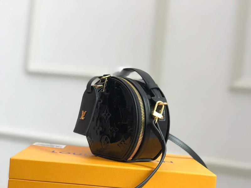 #m90469 l**is V*t*n monogram vernis mini boîte chapeau