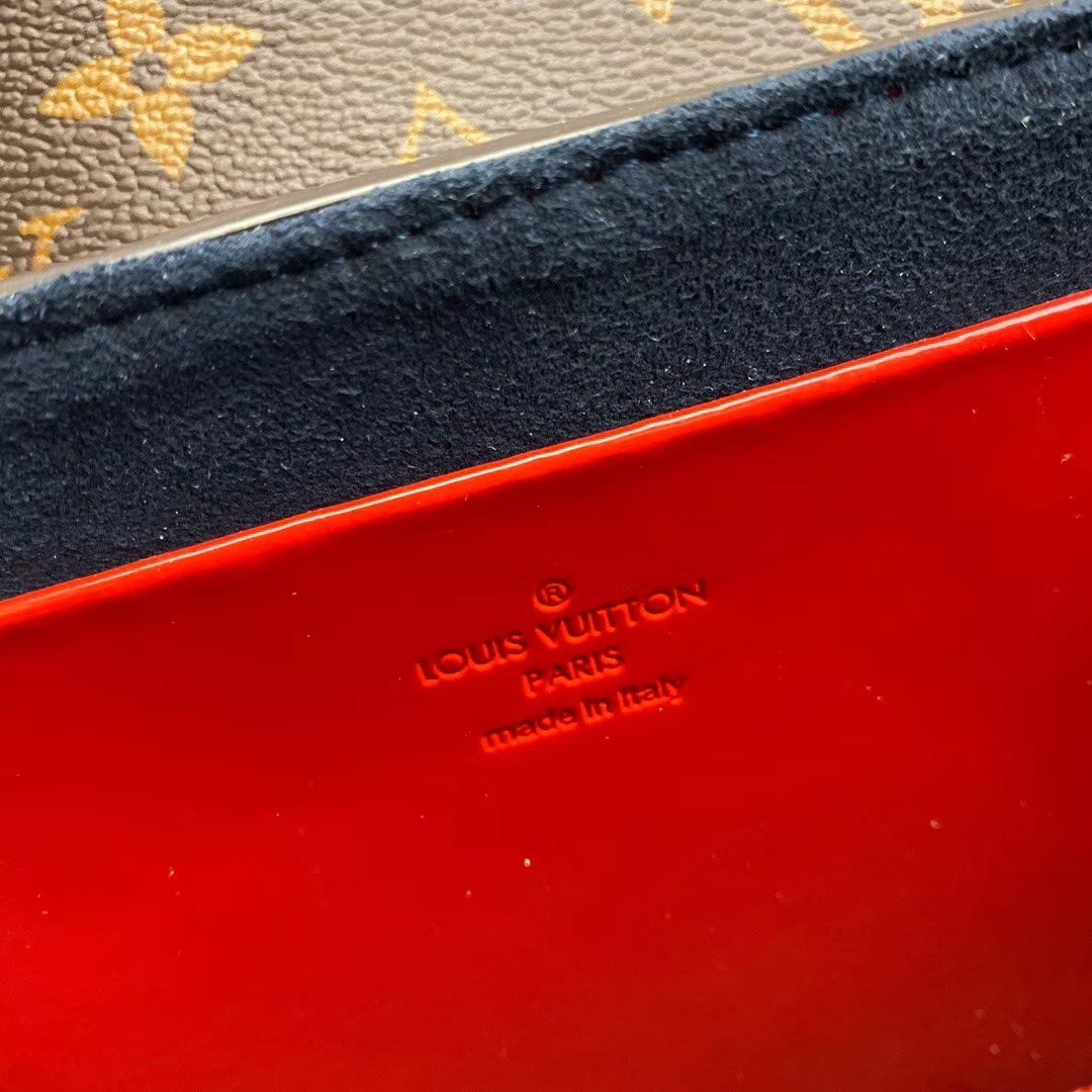#m90517 l**is V*t*n lv wynwood chain bag-scarlet red