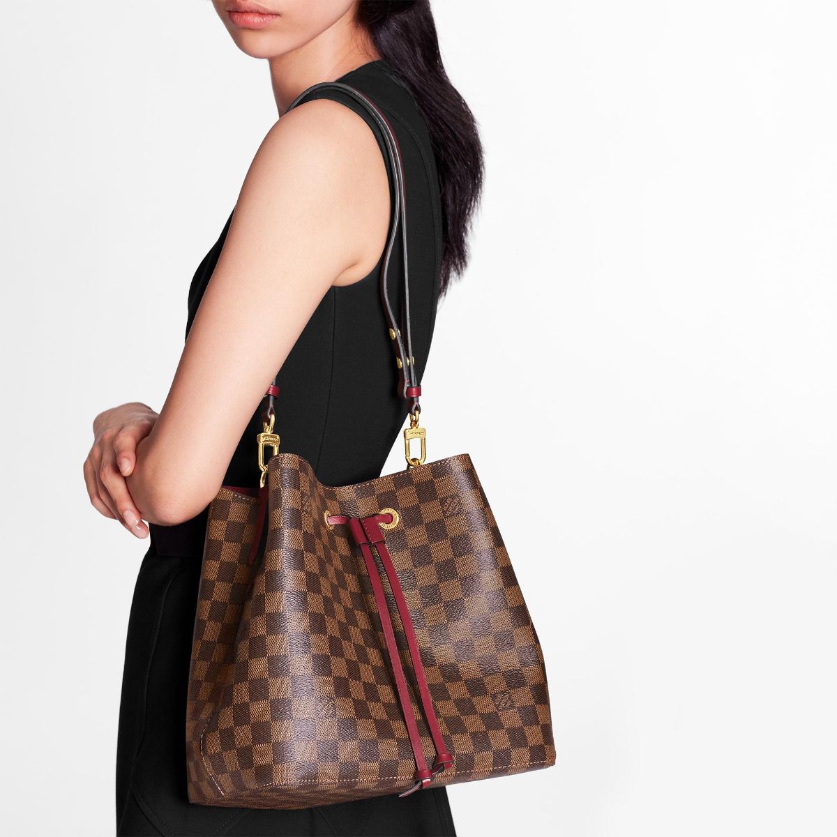 #n40214 l**is V*t*n 2020 damier ebène néonoé-cherry berry