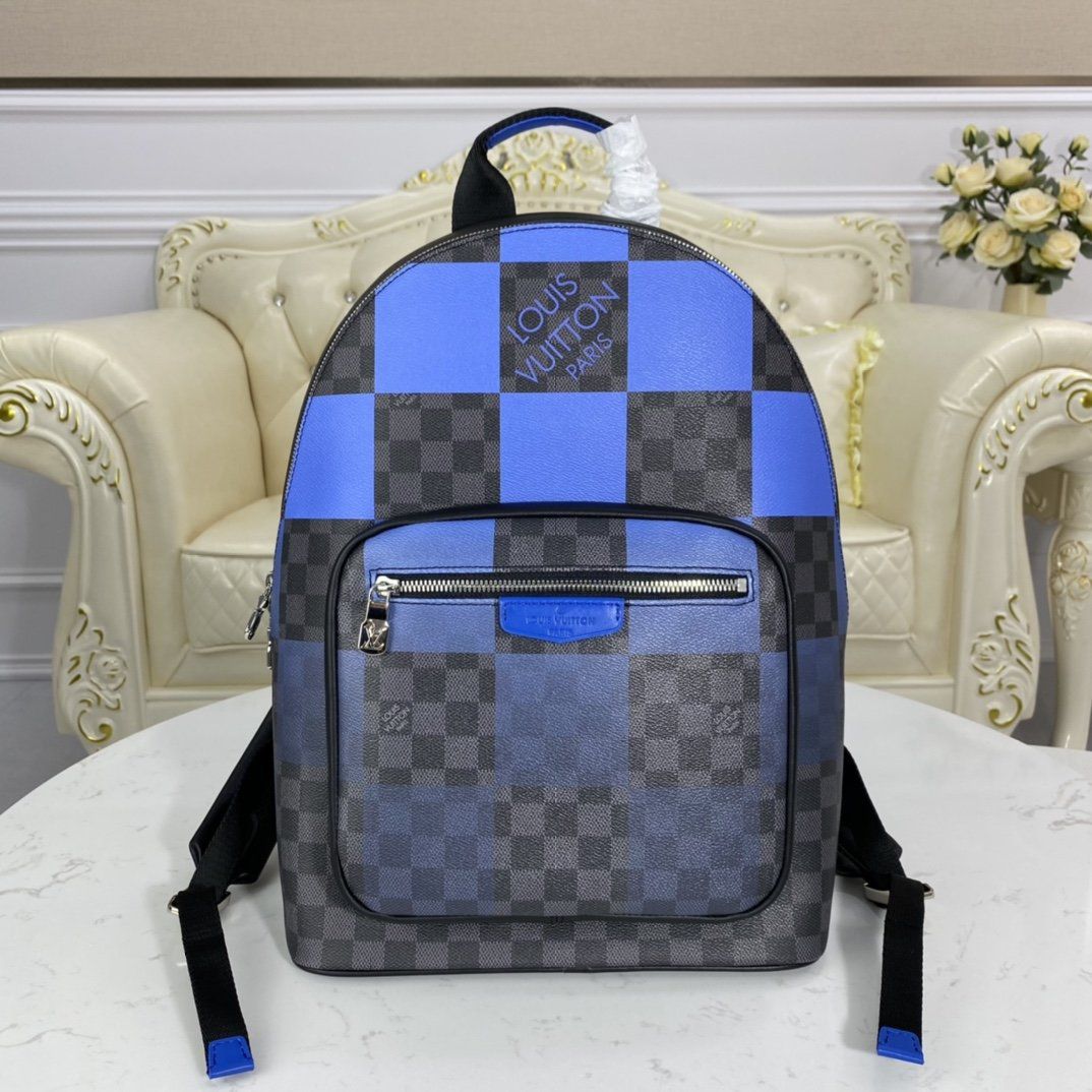 #n40402 l**is V*t*n blue damier graphite giant josh backpack