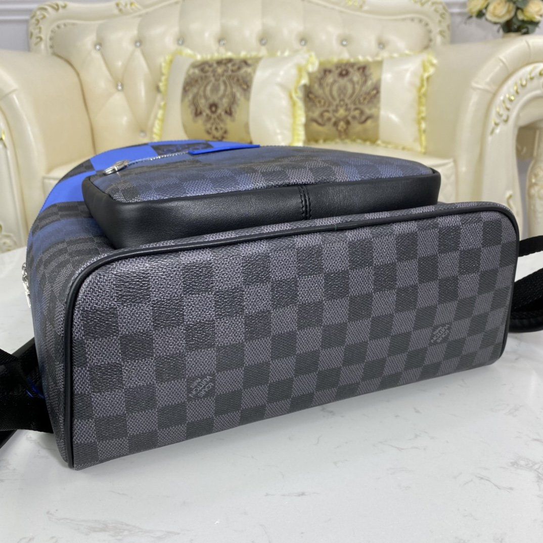 #n40402 l**is V*t*n blue damier graphite giant josh backpack