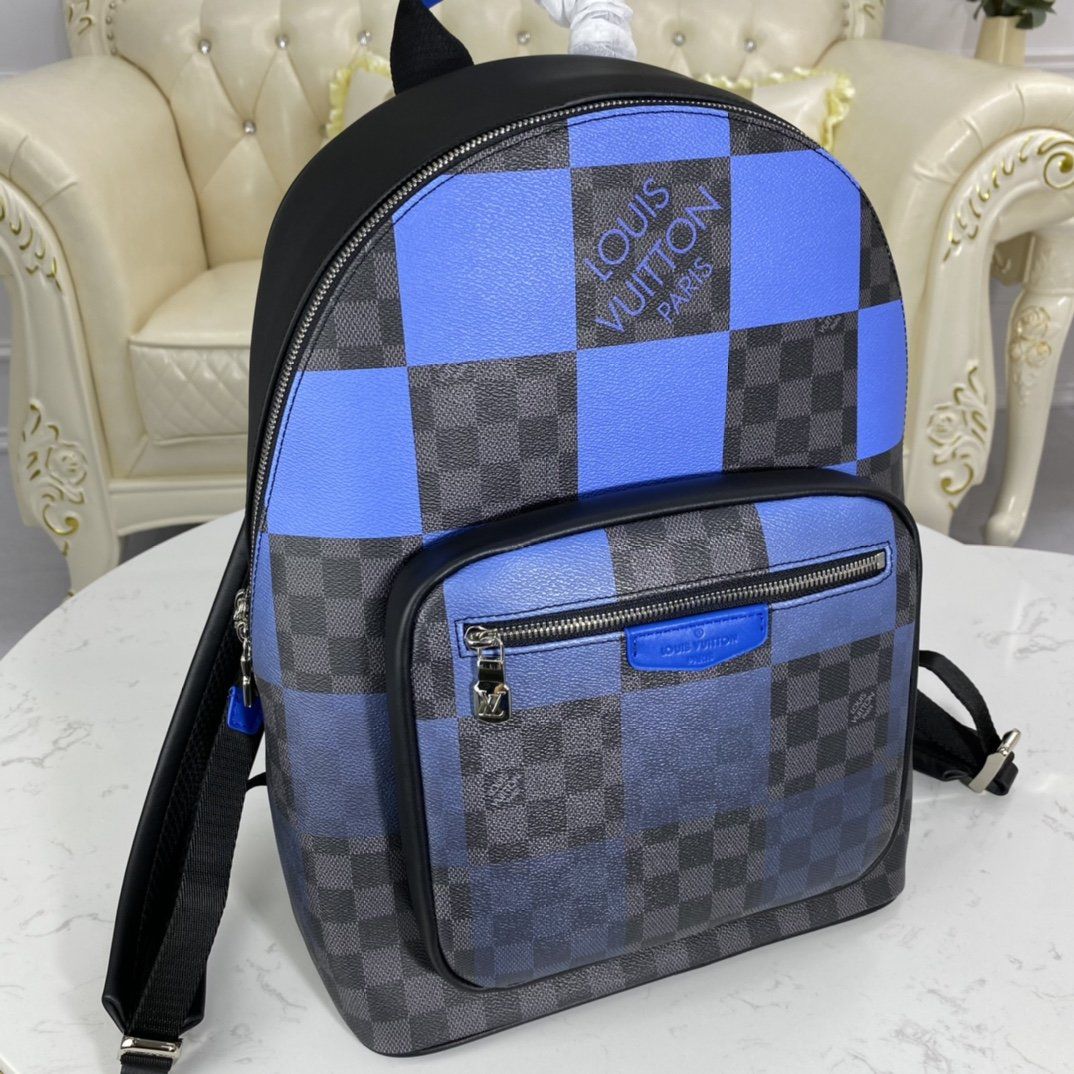 #n40402 l**is V*t*n blue damier graphite giant josh backpack