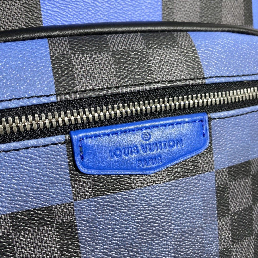 #n40402 l**is V*t*n blue damier graphite giant josh backpack