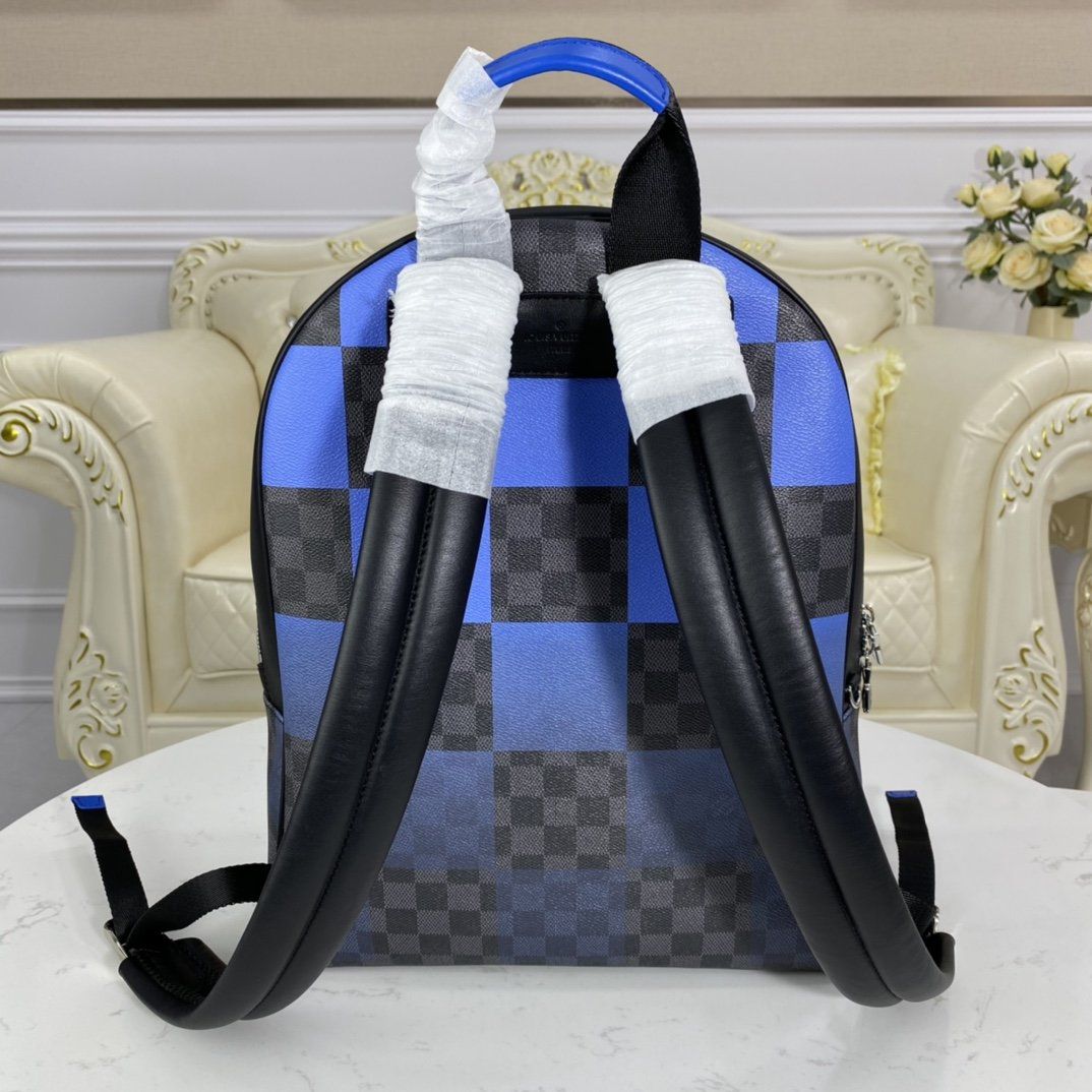 #n40402 l**is V*t*n blue damier graphite giant josh backpack
