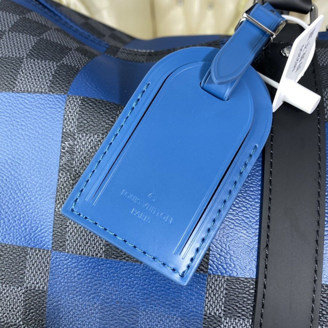 #n40410 l**is V*t*n blue damier graphite giant keepall bandouliere 50