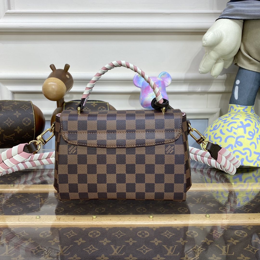 #n40451 l**is V*t*n damier ebene croisette bag