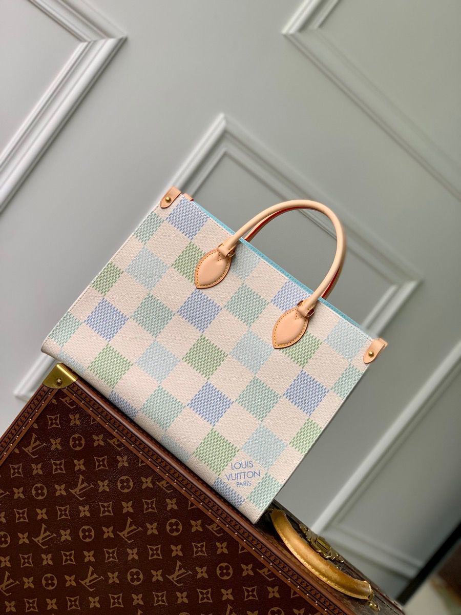 n40518 l**is V*t*n damier giant canvas onthego handbag mm