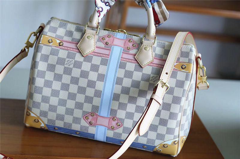 #n41063 l**is V*t*n 2018 premium monogram damier azur speedy 30