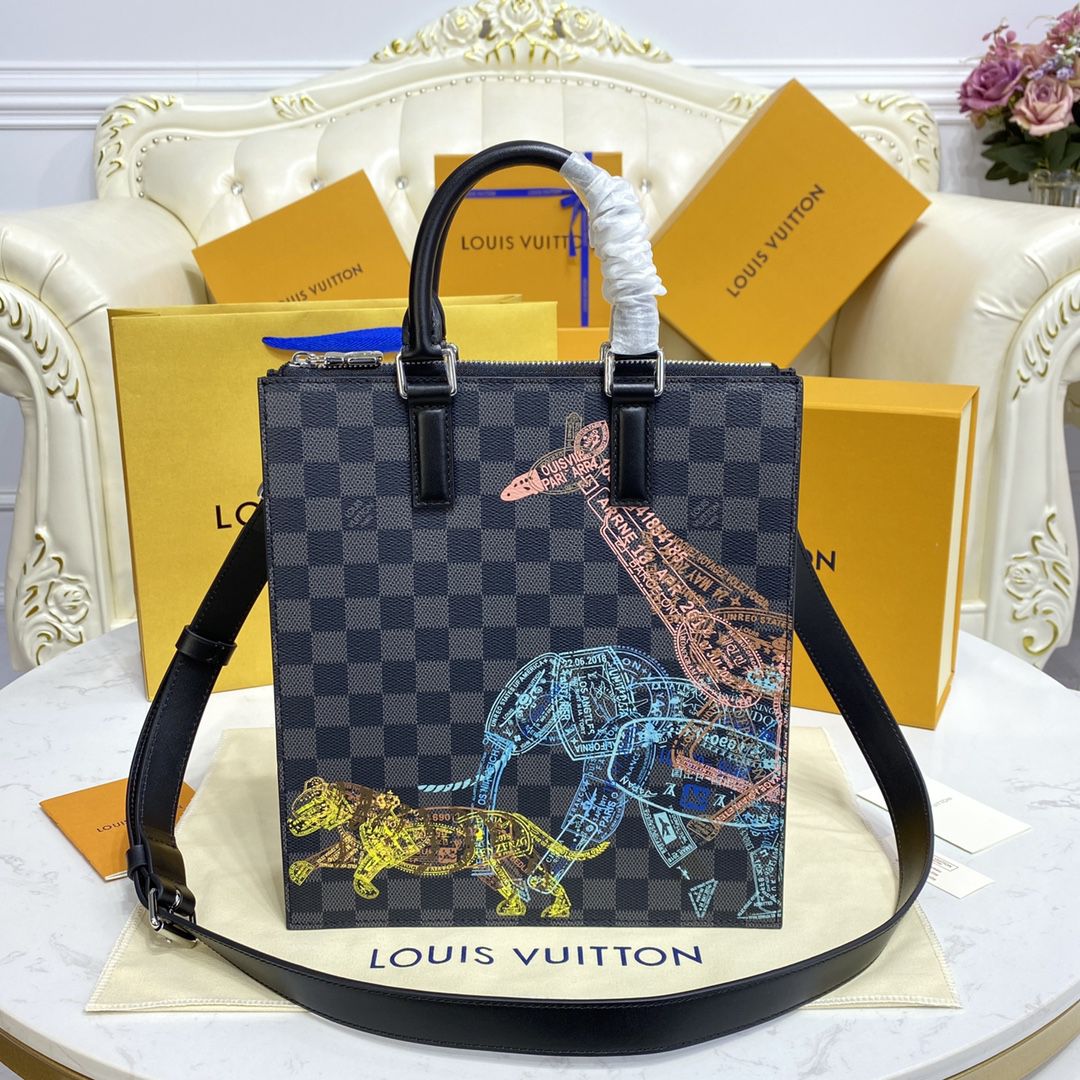 #n45276 l**is V*t*n damier graphite sac plat cross bag