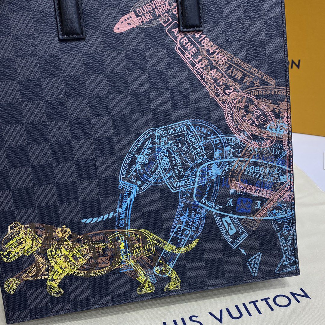 #n45276 l**is V*t*n damier graphite sac plat cross bag