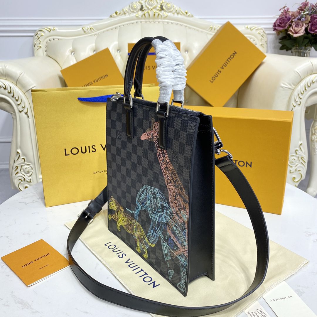 #n45276 l**is V*t*n damier graphite sac plat cross bag