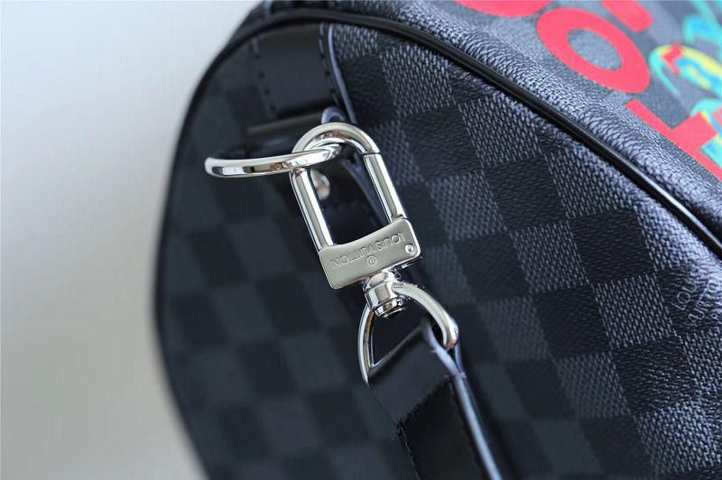 #n50002 l**is V*t*n 2018 keepall bandoulière 45-damier cobalt canvas