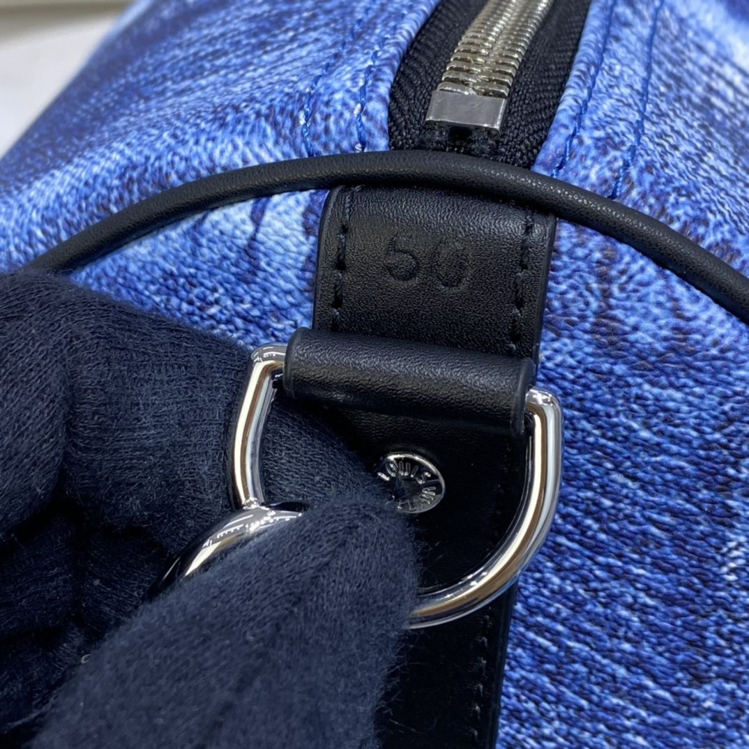 #n50059 l**is V*t*n damier salt canvas keepall bandouliere 50