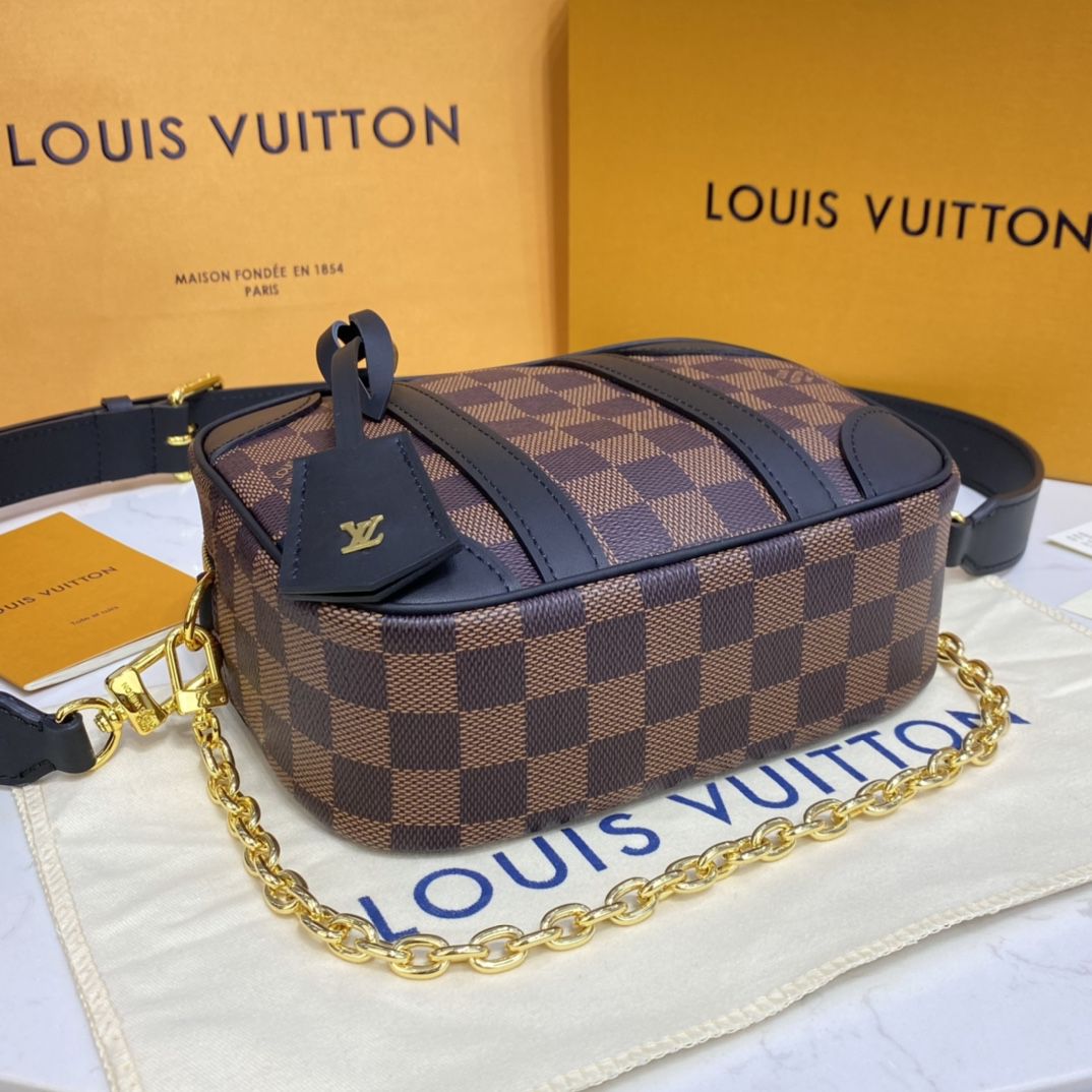 #n50063 l**is V*t*n damier ebene valisette souple bb handbag
