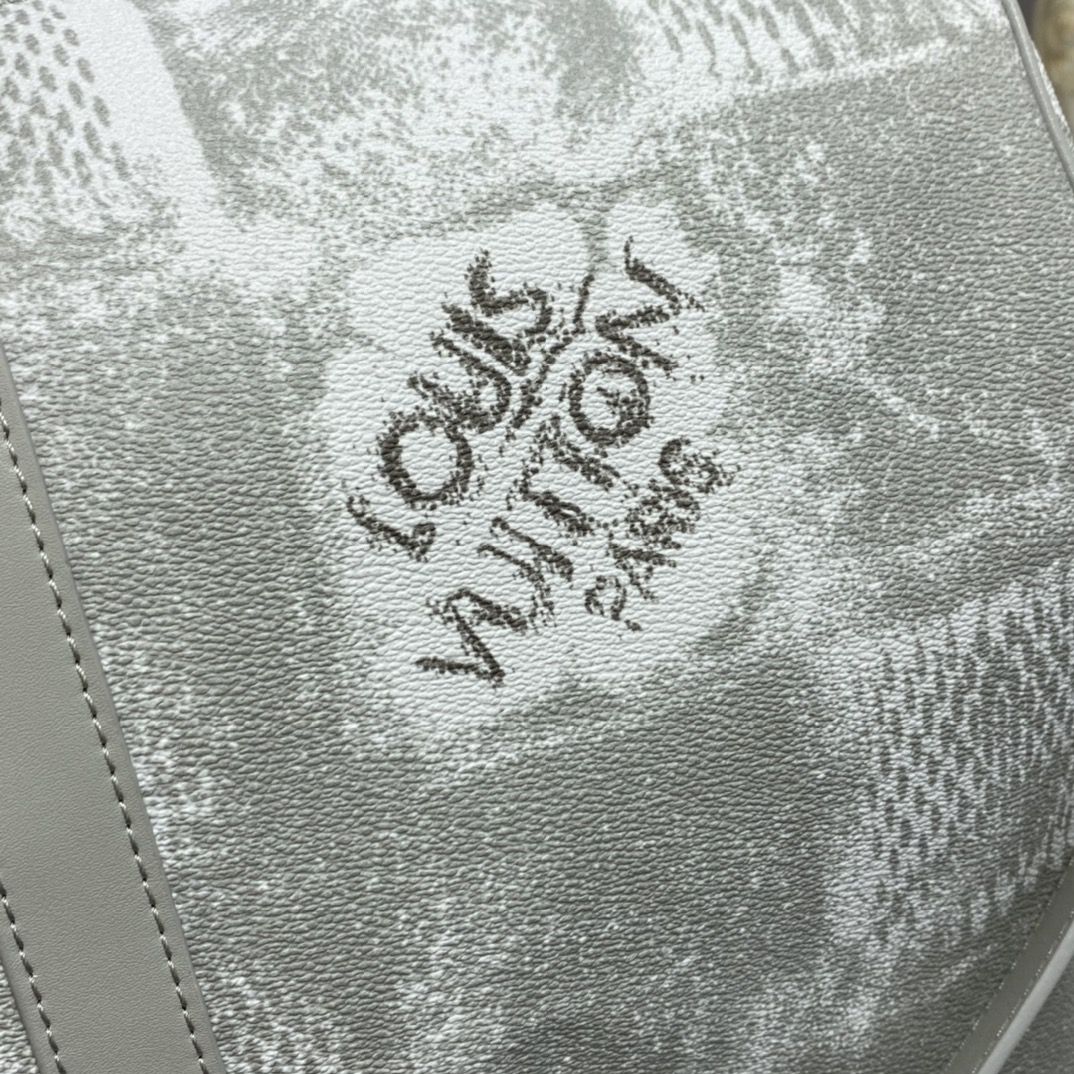 #n50069 l**is V*t*n damier salt canvas keepall bandouliere 50-stone gray