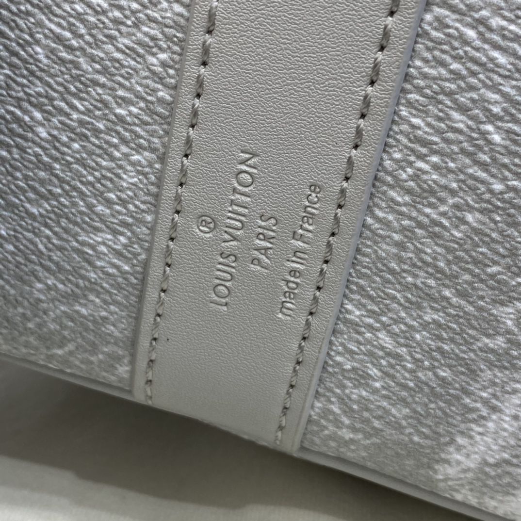 #n50069 l**is V*t*n damier salt canvas keepall bandouliere 50-stone gray