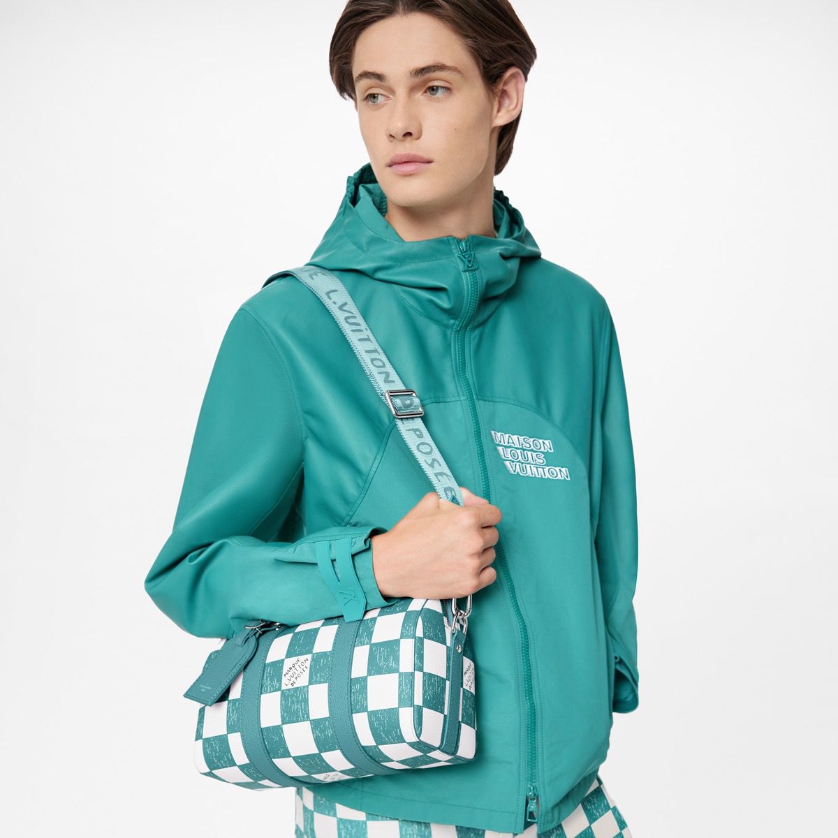 #n50076 l**is V*t*n damier checkerboard city keepall bag