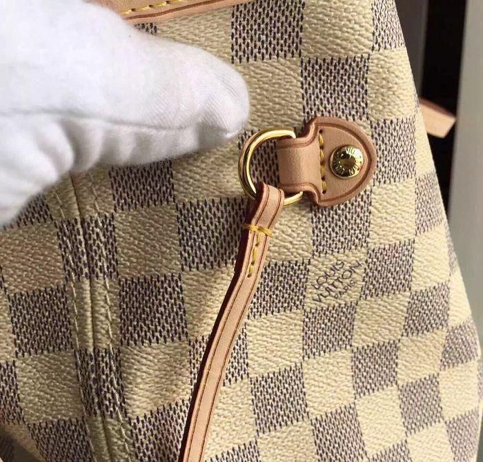 #n51107 l**is V*t*n damier premium azur neverfull pm