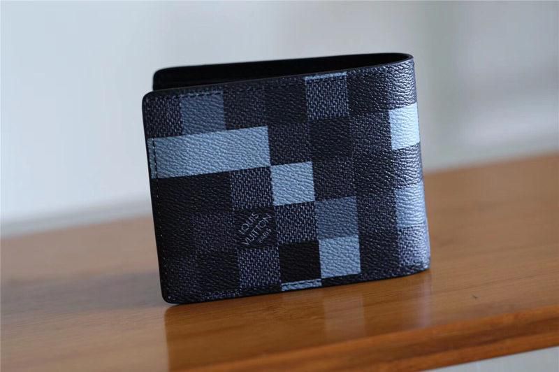 #n60181 l**is V*t*n 2019 damier graphite canvas slender wallet