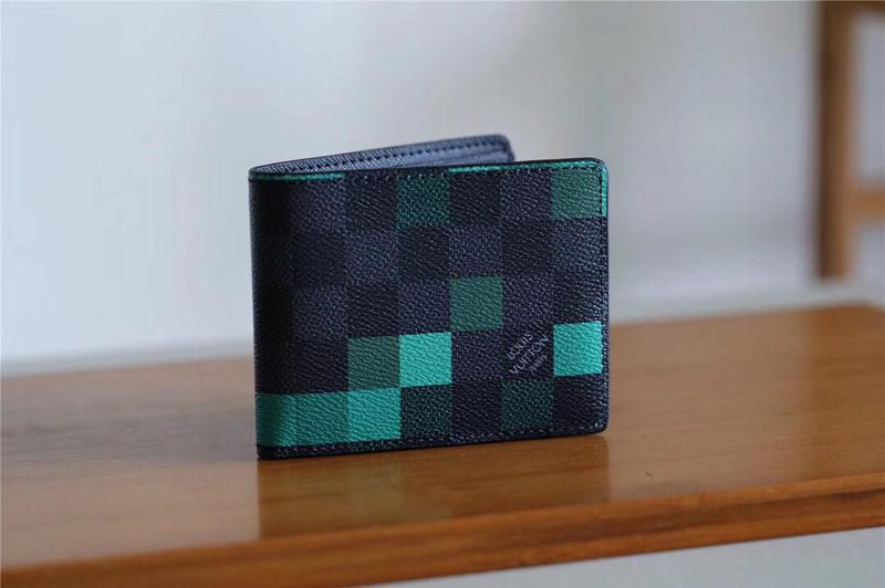 #n60182 l**is V*t*n 2019 damier graphite canvas slender wallet