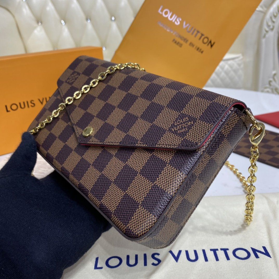 #n63032 l**is V*t*n damier ebene canvas pochette felicie