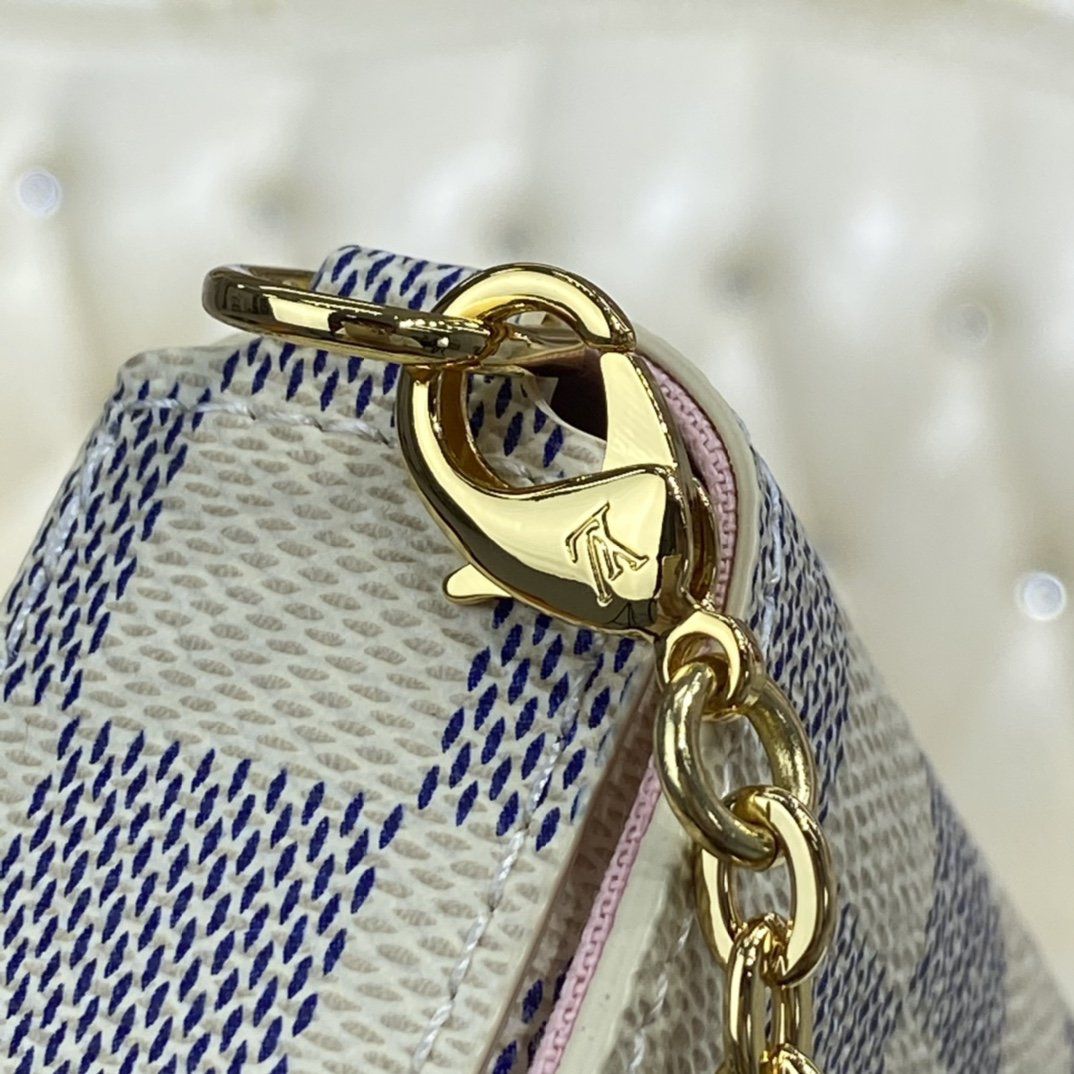 #n63106 l**is V*t*n damier azur canvas pochette felicie